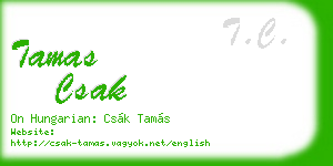 tamas csak business card