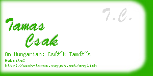 tamas csak business card
